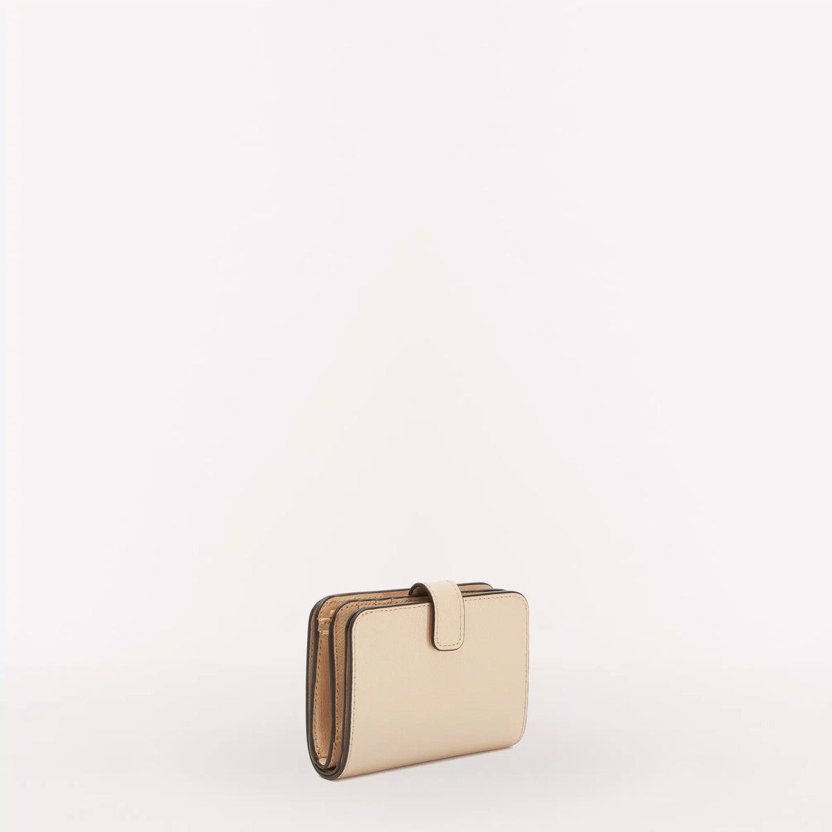 Beige Furla Camelia S Compact Wallet, natural leather – view 2