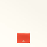 Orange Furla Camelia S Compact Wallet Bifold Coin, natural leather