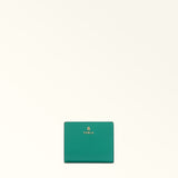 Green Furla Camelia S Compact Wallet L Zip Aw25, natural leather