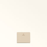 Beige Furla Camelia S Compact Wallet L Zip, natural leather