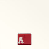 Red Furla CAMELIA S COMPACT WALLET L ZIP Cruise, natural leather