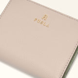 Beige Furla Camelia S Compact Wallet L Zip, natural leather – view 2