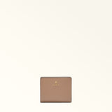 Taupe Furla Camelia S Compact Wallet L Zip, natural leather
