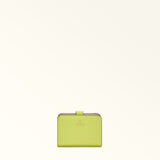 Yellow Furla Camelia S Compact Wallet, natural leather