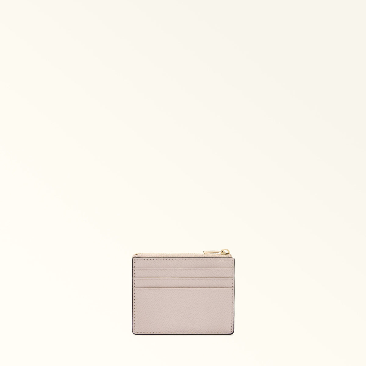 Pink Furla Camelia S Zipped Card Case, card holder natural leather – view 2