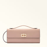 Pink Furla Clara Crossbody Top Handle, natural leather