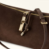 Brown Furla Debby Mini Shoulder Bag Soft, suede – view 3