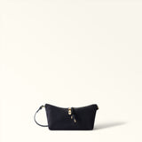 Blue FURLA DEBBY MINI SHOULDER BAG in SUEDE