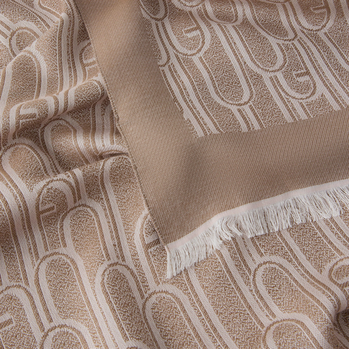 Beige Furla Debby Tonni Wool Scarf