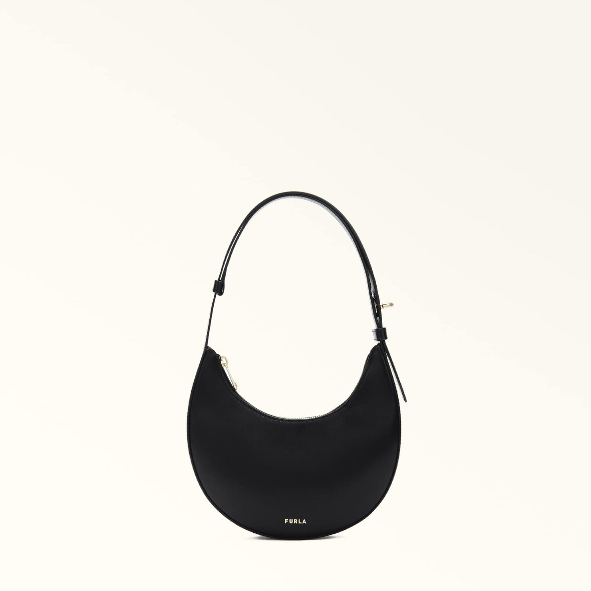 Black Furla Delizia Mini Shoulder Bag, natural leather – view 2