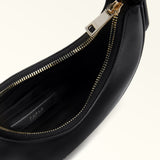 Black Furla Delizia Mini Shoulder Bag, natural leather – view 4