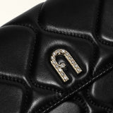 Black Furla Diamante Mini Crossbody, natural leather – view 3