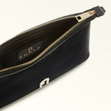 Black Furla Diamante Mini Crossbody, natural leather – view 4