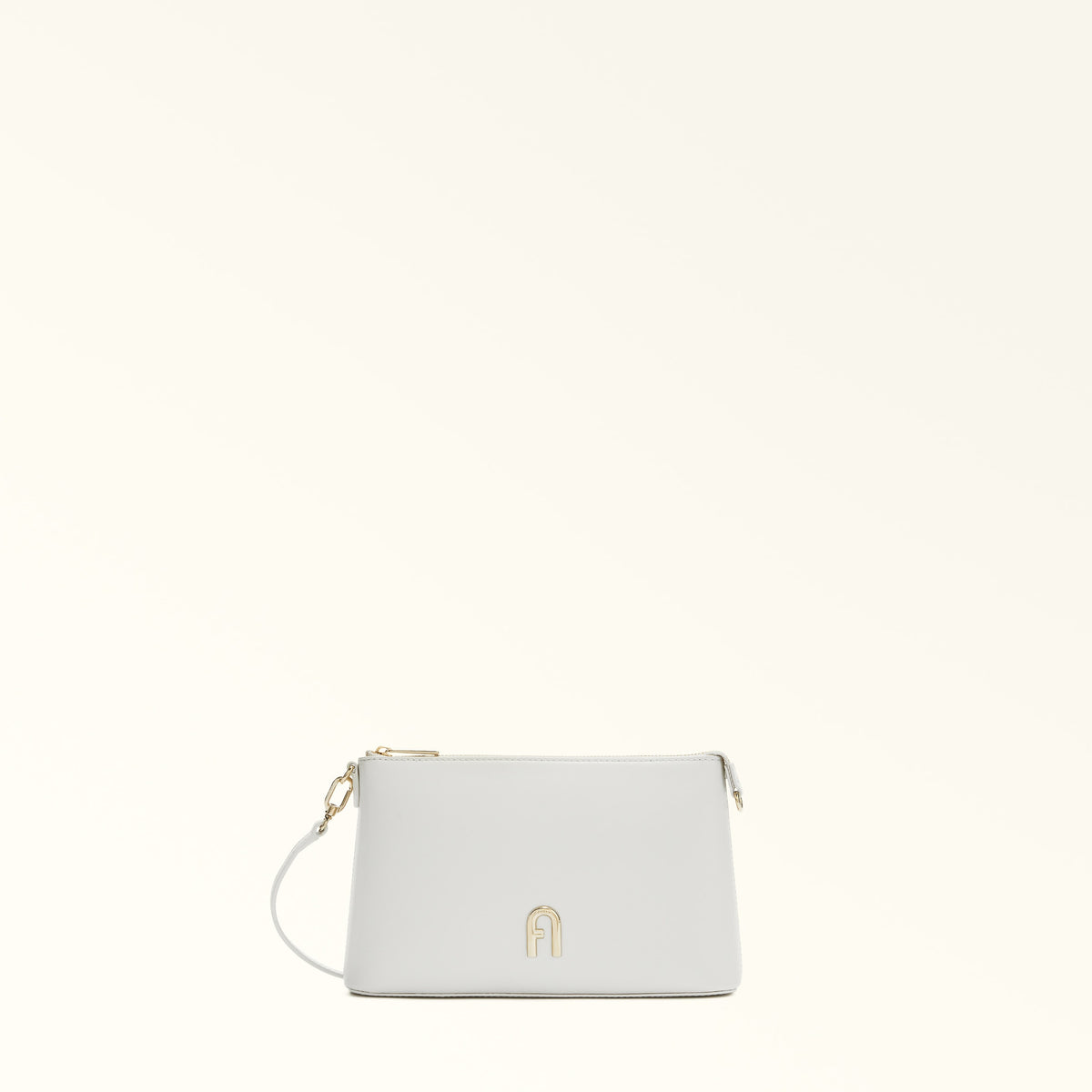 Off White Furla Diamante Mini Crossbody, natural leather