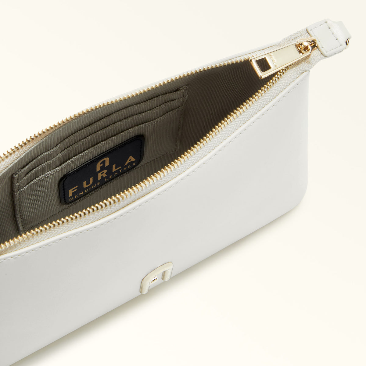 Off White Furla Diamante Mini Crossbody, natural leather – view 4
