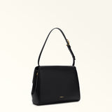 Black Furla Domus S Shoulder Bag 27 Aw25, natural leather – view 2