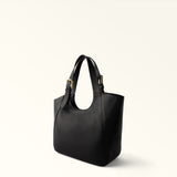 Black Furla Dora M Tote, shopper natural leather – view 3