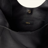 Black Furla Dora M Tote, shopper natural leather – view 4