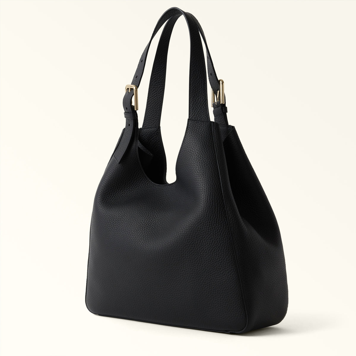 Black Furla Dora Tote L, handbag natural leather – view 3