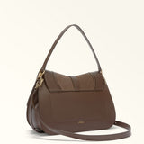 Brown Furla Flow L Top Handle Aw25, shoulder bag natural leather – view 4
