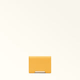 Yellow Furla Giada S Compact Wallet, natural leather