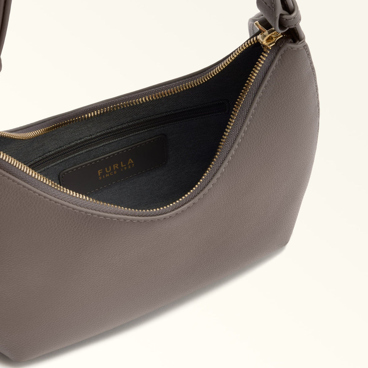 Grey Furla Goccia S Shoulder Bag Aw 25, natural leather – view 5