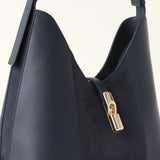 Blue Furla Goccia Shoulder Bag M, hobo natural leather – view 5
