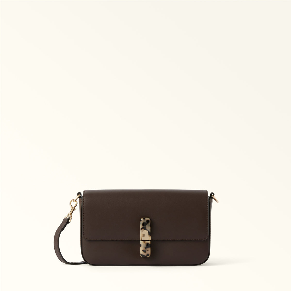 Brown Furla Iride Crossbody S, natural leather