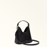 Black Furla Iride Mini Hobo W/strap, natural leather – view 3