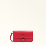 Red Furla Iride S Crossbody, natural leather