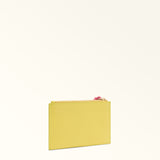 Yellow Furla Iride S Envelope, clutch natural leather – view 3