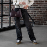 Brown Furla Joy Lace-Up Sneaker, shoes suede