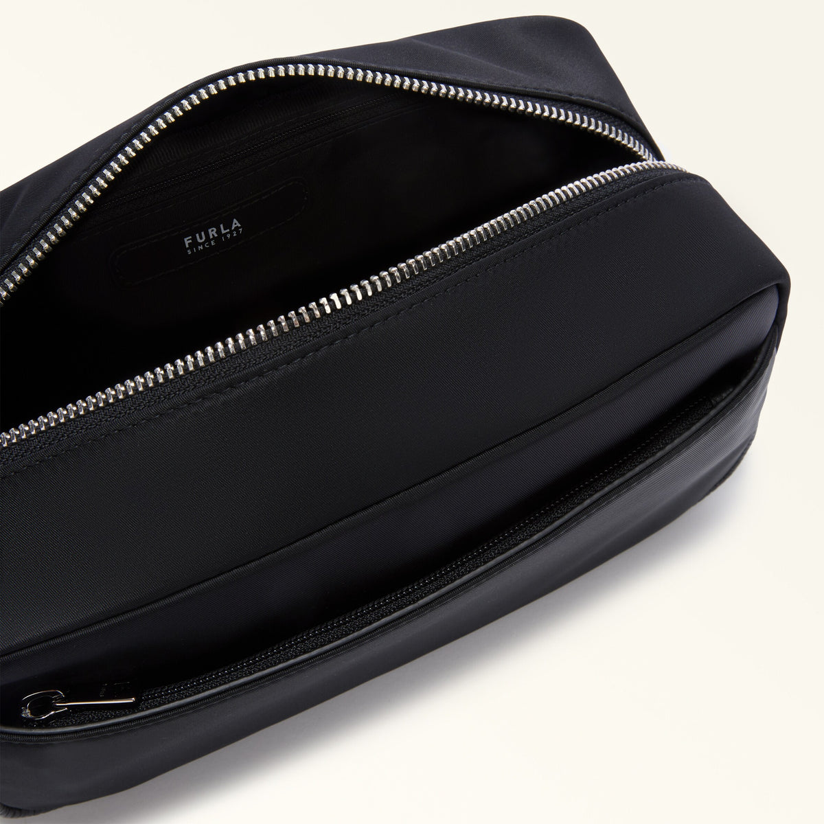Black Furla Man Cosmo Toiletry Case, cosmetic case natural leather – view 4
