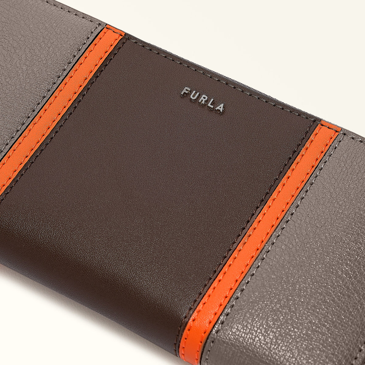 Grey Furla Man Project XL Zip Around, natural leather – view 3