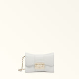 Off White Furla Metropolis Mini Crossbody Remix, natural leather