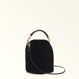 Black Furla Mionido Mini Crossbody Bucket, velvet – view 3