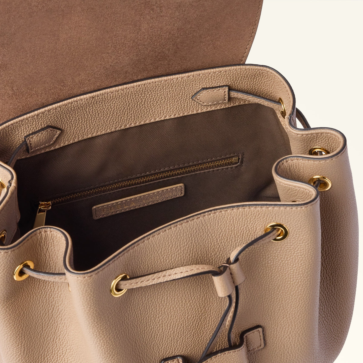 Camel Furla Moonlight M Backpack, natural leather – view 4
