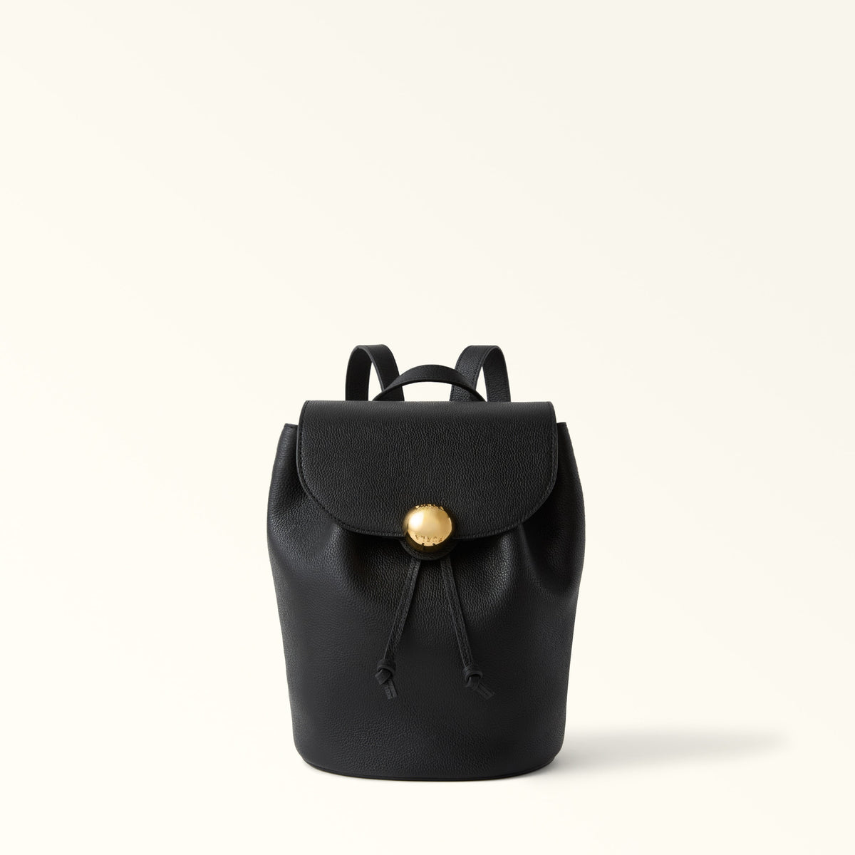 Black Furla FURLA MOONLIGHT S, backpack natural leather