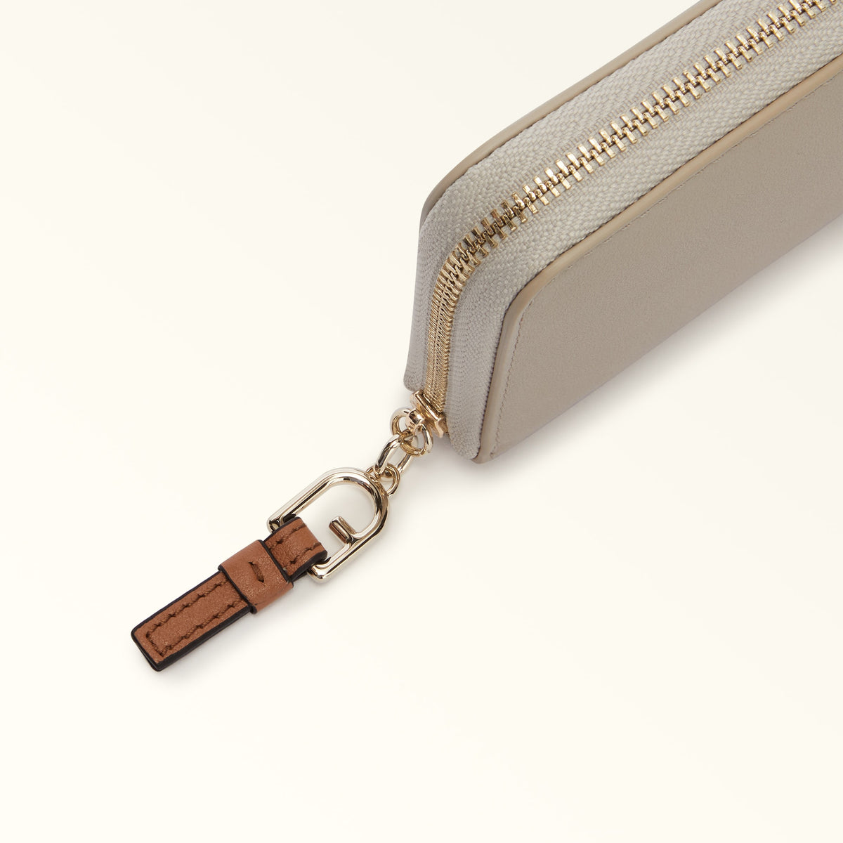Taupe Furla Nuvola L Zip Around Slim, wallet natural leather – view 2