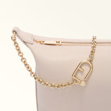 Beige Furla Nuvola Mini Crossbody Hobo, natural leather – view 2