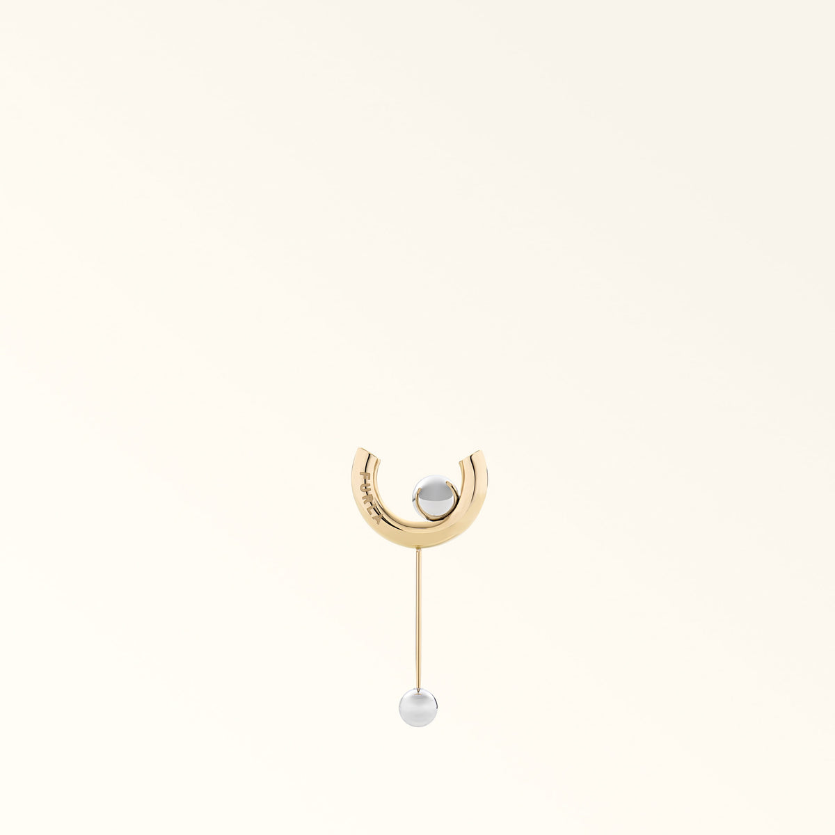 Gold Furla Piercing Brooch