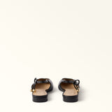 Black Furla Poppy Slingback, shoes natural leather – view 3