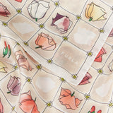 Beige Furla Primula Carre' 60x60, scarf silk – view 4