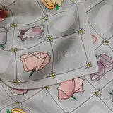 Grey Furla Primula Carre' 60x60, scarf silk