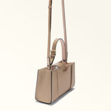 Taupe Furla Riva M Tote, shoulder bag natural leather – view 3