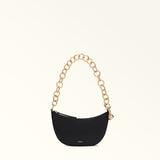Black Furla Sfera Mini Shoulder Bag, mini bag natural leather