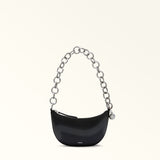 Black Furla Sfera Mini Shoulder Bag, mini bag natural leather