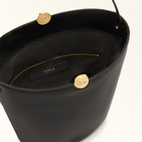 Black Furla Sfera Soft M Bucket Bag, natural leather – view 4