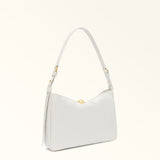 White Furla Sfera Soft M Shoulder Bag, natural leather – view 4