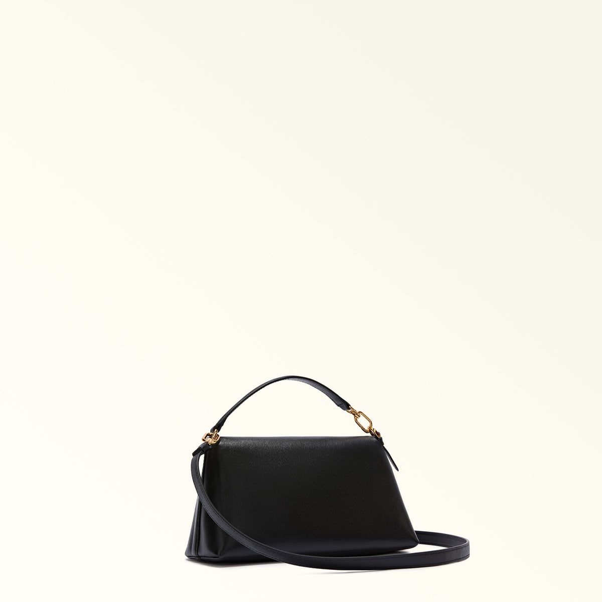 Black Furla Sfera Soft Mini Crossbody Top Handle, natural leather – view 3